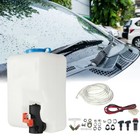 Windshield Washer Bottle Tank Pump Wiper System Reservoir Kit 12v Universal 1 8l