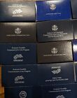 Lot Of 28 Mixed Us Mint Commemorative Coin Dollars Boxes Empty Boxes Most W Coa 