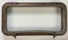 Antique Wwii 20  Solid Bronze Ship Boat Porthole Rectangular Glass Window 2-dog