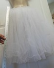 White Tutu Romantic Mid Length Chiffon   Tulle Child Adult Sizes   4918 