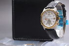 Seiko World Timer 6m15-0020 38mm Quartz Chronograph Alarm White Dial Men s Watch
