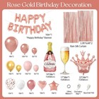 Rose Gold Birthday Decorations For Women  Happy Birthday Decorations With Fri   