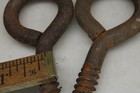 2 Old Rustic 1    Screw Eyes Antique Vintage