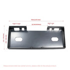 New 1 2  Universal Skid Steer Quick Tach Mount Plate Loader Attachment Adapter