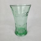 Coca Cola Libbey Glass Green 16oz Flared Top Beverage Soda Pop Glass Vintage