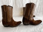 Vintage 1950 s Childs Distressed Suede Cowboy Boots Boys Room Decor  Sz 4  