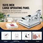 Uimoso 15 X 15 Inch Heat Press Machine For T-shirt Sublimation And Diy Printing