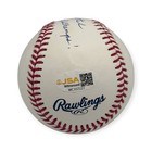 Jason Varitek Signed Autographed Omlb Baseball W  04 07 Ws Champs  Inscription