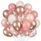 30pcs Pink Rose Gold White Latex Balloons Boho Wedding Birthday Party Decor Girl