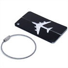 Set Of 3 - Metal Luggage Tag Airplane Travel Tags Suitcase Label Aluminum
