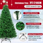 Christmas Tree  7 Ft Artificial Christmas Tree  Xmas Pine Tree With Solid Fol   