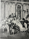 Vintage 1895 Antique Print An Amateur Concert Photogravure Original F  Simm