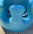 Bumbo Baby Infant Soft Foam Floor Seat With 3-point Adjustable Harness Aqua blue