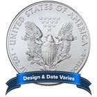  1 American Silver Eagle 1 Oz Random Year Brilliant Uncirculated