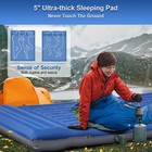 Double Sleeping Pad Camping  Self Inflating 6   Extra-thick 2 Person Pillow B   