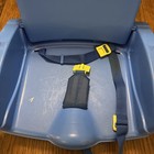Vintage Safety First On The Go Booster Seat Child Chair Blue Fold Up Portable