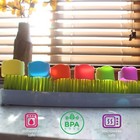 Reusable Baby Bottle Labels For Daycare  6 Multi-color Silicone Bands   1 Marker