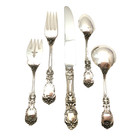 Reed   Barton Sterling Silver Flatware Set  Francis 1   5 Pieces  No Monogram