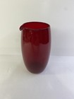 Vintage Cambridge Glass Carmen Red Mini Martini Pitcher  cocktail Mixer creamer