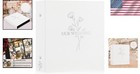 Floral Linen Wedding Photo Album - 200 Pages For 1000 Horizontal vertical Photos