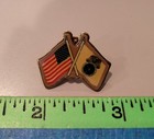 New 2 Ibt Teamsters Afl-cio Jugate Pin 1  International Brotherhood Of Us Flag