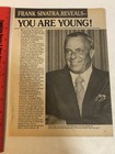 1970s Frank Sinatra You Are Young Vtg Magazine Article 1 Page Art6