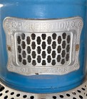 Vintage Blue   Silver Perfection No  630 Kerosene Oil Heater W base Tray