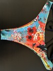 Bikini Set Small Top And Bottom Push Up Cup Top Cheeky Bottom Brazilian Floral