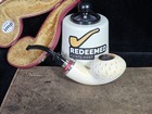 Wow  Imp Lattice Meerschaum Tomato With Silver And Red Accents Pipe