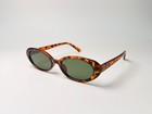 Tortoise Shell Oval Sunglasses Y2k Retro Sunglasses Vintage Oval Shades Trendy