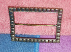 Vintage Art Deco Belt Buckle With Rhinestones  In A Silver Tone  1930s
