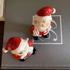 Vintage Santa Claus Salt Pepper Shakers Ceramic I Made In Japan