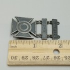 Vintage Sterling Silver Us Marksman Lapel Pin Brooch Badge Award As Is