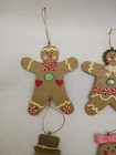 Gingerbread Man Christmas Tree Ornaments Miscellaneous X8 Three Styles Vintage