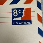 Vtg Us Air Mail Postcard 8 Cent Post Card Lot 3 25  X 5 5 