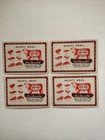 Lot  4  Vintage    ruchti Bros    Advertising Playing Cards  B   B c 1951