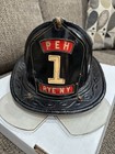 Vintage Cairns   Brother Fire Helmet Poningoe Engine And Hose Rye Ny Fd