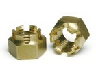 Brass Castle Nuts - Brass Castellated Nuts Used With A Cotter Pin - Select Size