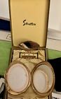 Vintage Stratton Ladies Gold Floral Compact Powder   Lipstick Mirror