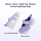 Toddler Girls Light Up Dress Shoes Kids Mary Jane Ballet Flats Led Flashing N   