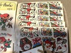 Large Lot Of Vintage Christmas Holiday Seals Stickers