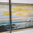 Vintage Mid Century Modern Seascape Oil Painting Signed Cayton Framed Wall Art