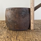 Antique Cast Iron Pot With Wooden Handle Large Heavy 6 Lbs Needs Repair
