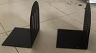 Black Bookends Heavy Set Of 2 For Bookshelf