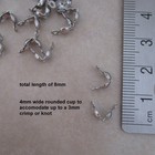 100 Stainless Steel 4mm Clamshell Crimp Bead Or Knot Covers