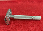 Vintage Gillette Safety Razor Super Speed Tto Double Edge Silver Tone