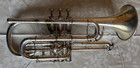 Antique Silver C g  Conn Cornet  circus Bore  Original Case   Many Accessories