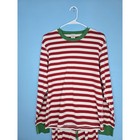 Hanna Andersson Women s Red Striped 2 Pc Pajama Set Size Small Top   Pants