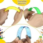 288 Pack 6 Inch Clear Plastic Rulers  8 Colors Transparent