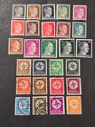 Nazi German Third Reich Swastika Nsdap Adolf Hitler Stamp Lot X 27 Ww2 Wwii